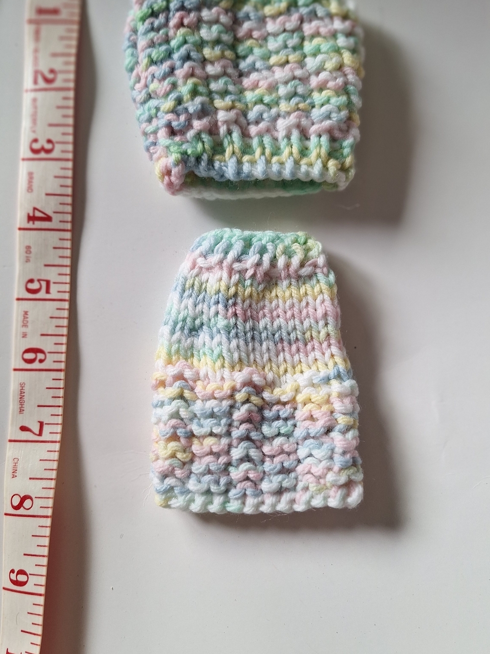 Hand-Knit Pastel Multicolor Doll Outfit